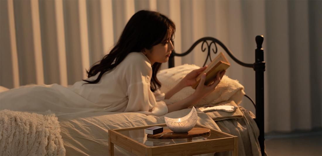 暑くて寝つけない夏の夜に|アロマキャンドルで楽しむ、自分らしい夜時間。
