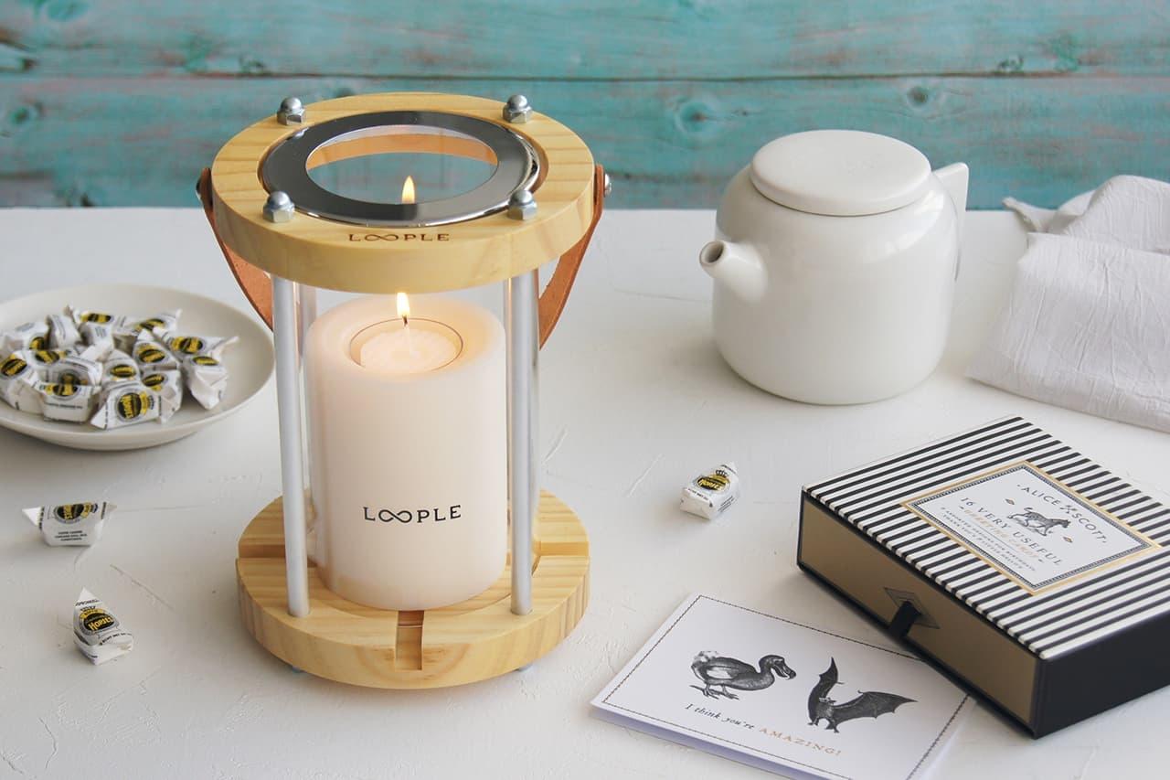 キャンドルランタン「ウッド」