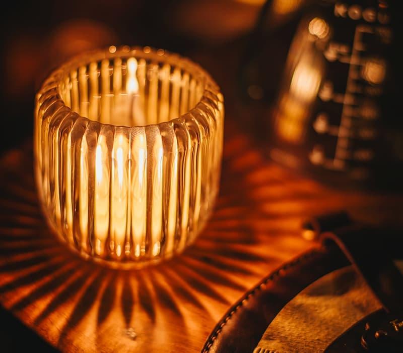 アウトドアキャンドル「ノワ」(クリア)