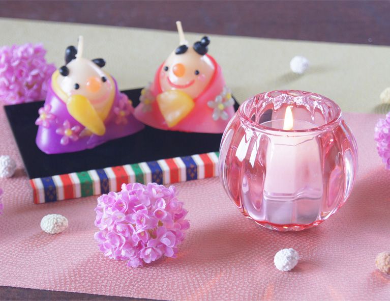 特集|ひな祭りを彩る、愛らしいキャンドル