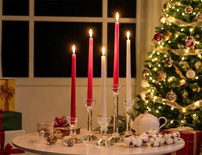 クリスマスの定番!テーパーキャンドル