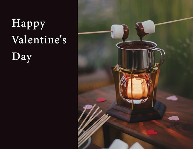 実は、チョコフォンデュにも|キャンドルウォーマーのバレンタインギフト