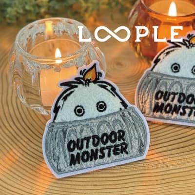【新発売】アウトドアモンスター もふもふワッペン